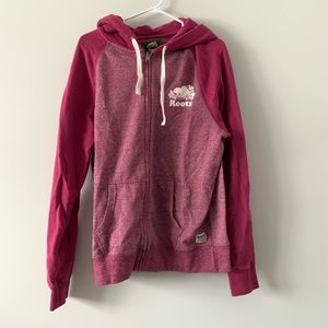 Roots Pink Original Full Zip Hoody